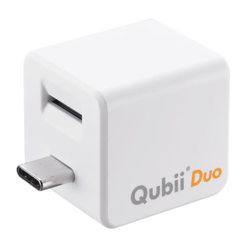Qubii Duo USB-C ^Cv iPhone Android obNAbv microSDۑ 10Nۏ [d eʕs J[h[_[ ʐ^  iPad zCg 400-ADRIP014W