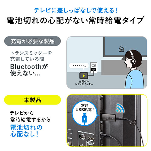 BluetoothI[fBIgX~b^[ M@ er  x apt-X LowLatency Bluetooth 5.0 USBd 400-BTAD010