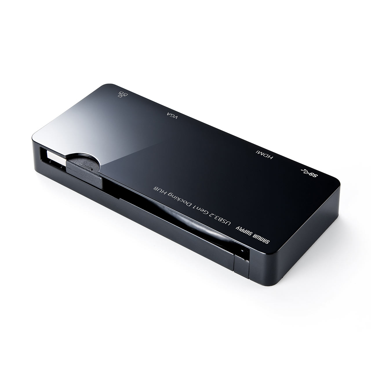 USB3.0 hbLOXe[V oC^Cv QWXGA(2048~1152)Ή 4in1 HDMI VGA LAN USB3.0 e[N [g ݑΖ 400-HUB031