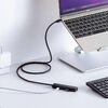 USB Type-C hbLOXe[V oC^Cv PD/60WΉ 4KΉ 4in1 HDMI Type-C OP[u P[u1m 400-HUB086LBK
