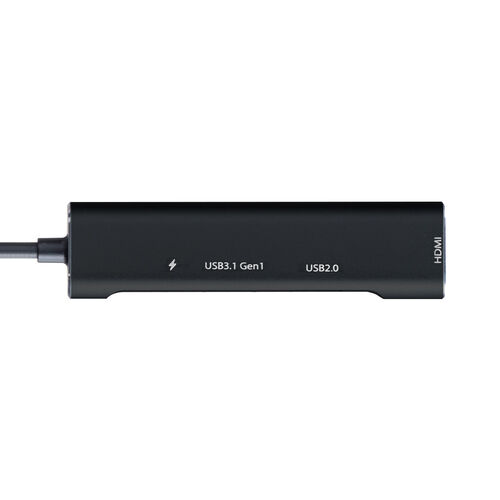 USB Type-C hbLOXe[V oC^Cv PD/60WΉ 4KΉ 4in1 HDMI Type-C OP[u P[u1m 400-HUB086LBK