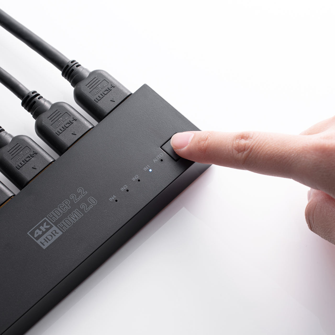 HDMIؑ֊ 41o 4K/60Hz HDRΉ /蓮؂ւ Œp}Olbg HDMIZN^[ PS5Ή 400-SW036