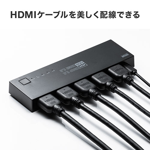 HDMIؑ֊ 41o 4K/60Hz HDRΉ /蓮؂ւ Œp}Olbg HDMIZN^[ PS5Ή 400-SW036