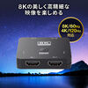 HDMIؑ֊ 21o 4K/120Hz HDRΉ HDCP2.3 /蓮؂ւ HDMIZN^[ PS5mFς 400-SW040