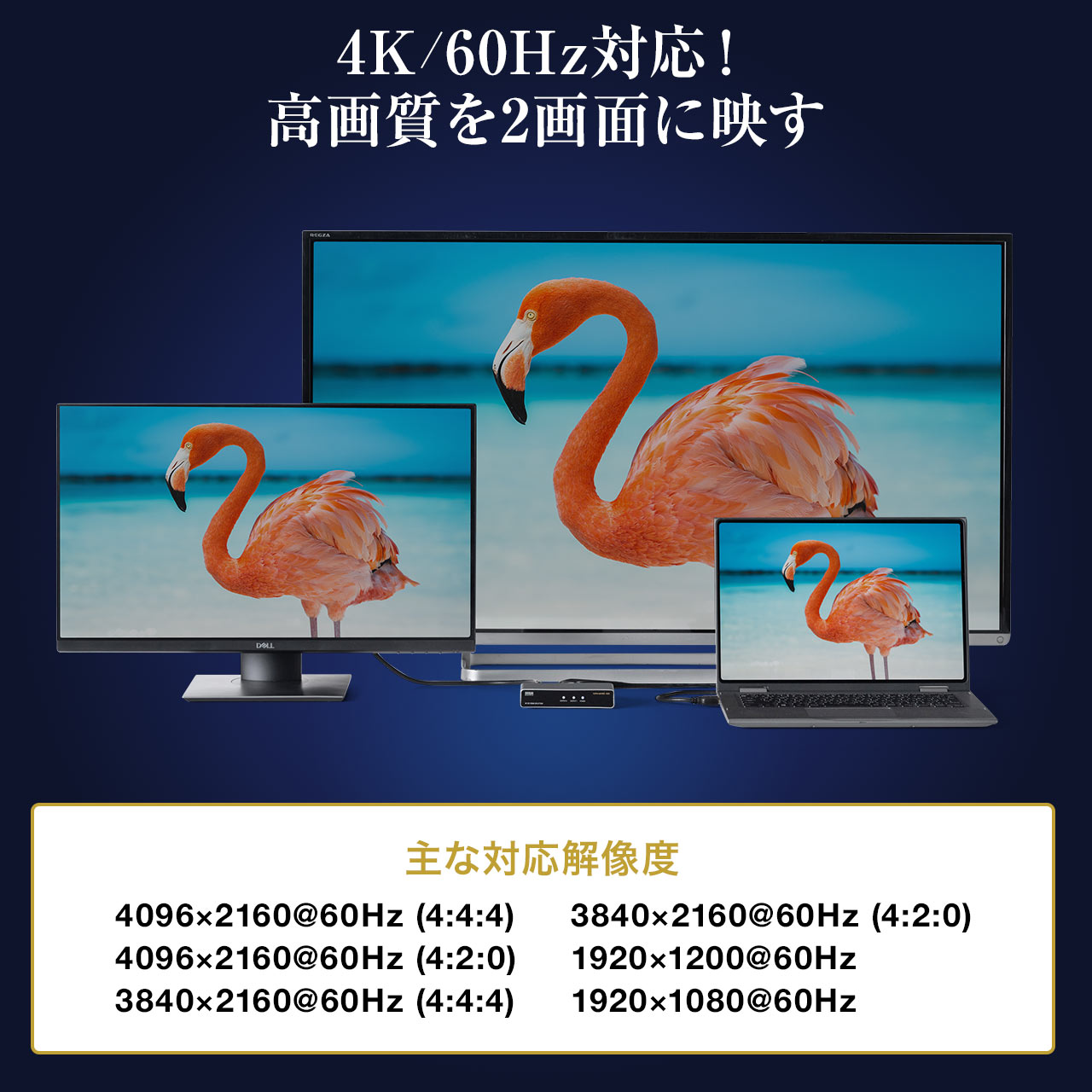HDMIz 1 2o Xvb^[ 4K/60Hz HDRΉ HDCP2.2 400-VGA016
