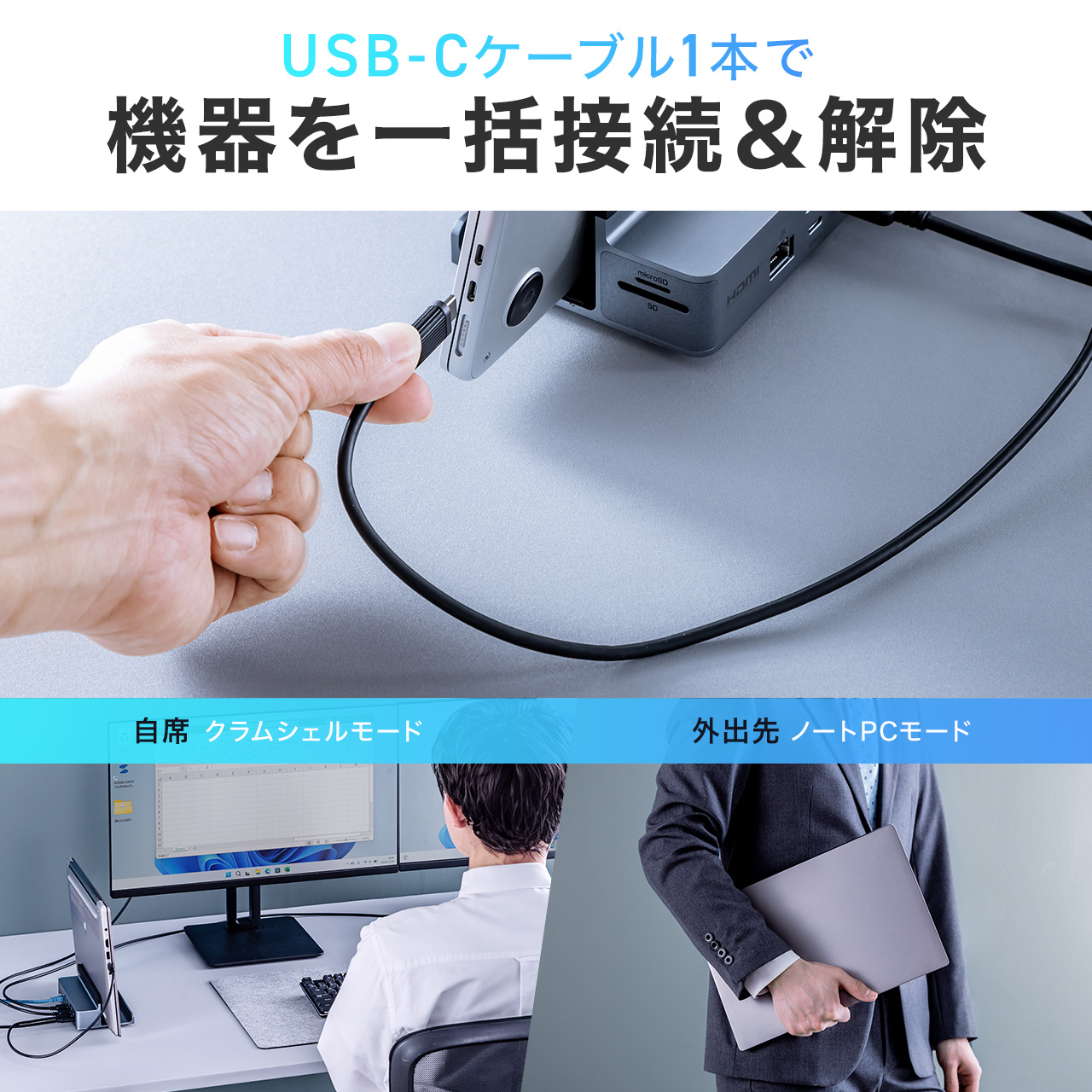 yVi|Cg10{zUSB-C hbLOXe[V 12in1 X^h^ 2 HDMI2|[g NVF 4K/60Hz PD100W LLAN 3.5o J[h[_[ 400-VGA029