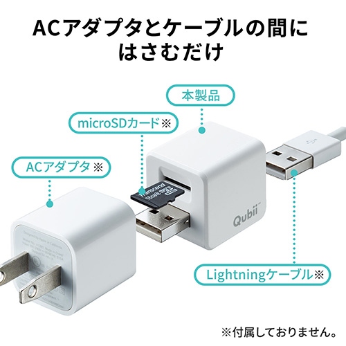 yTS64GUSDU1tz Qubii zCg microSDJ[h 64GB Zbg 402-ADRIP010W64
