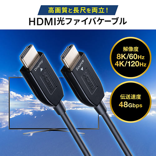 HDMIP[u t@Co[ AOC 8K/60Hz 4K/120Hz o[W2.1i ׂ 20m Q[ PS5 500-HD027-20