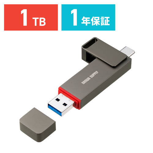XeBbNSSD 1TB ǂݍݍő 1000MB/s USB A / Type-C RpNg |[^u Ot ^ PS5 er^ A~➑ USB-C K^bN 600-USSC1TB