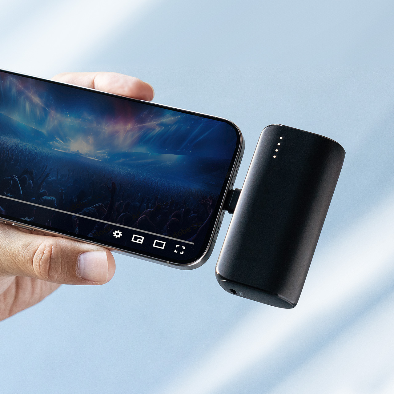 yV[NbgZ[zoCobe[ } 5000mAh PD20W ^ RpNg USB-Č^ P[usv [d PSEF؍ς s@݉\ X}z o[ ubN 700-BTL056BK