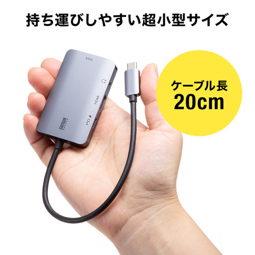 USB Type C-HDMI/VGAϊA_v^i4K/30Hz/PDΉj AD-ALCHV02