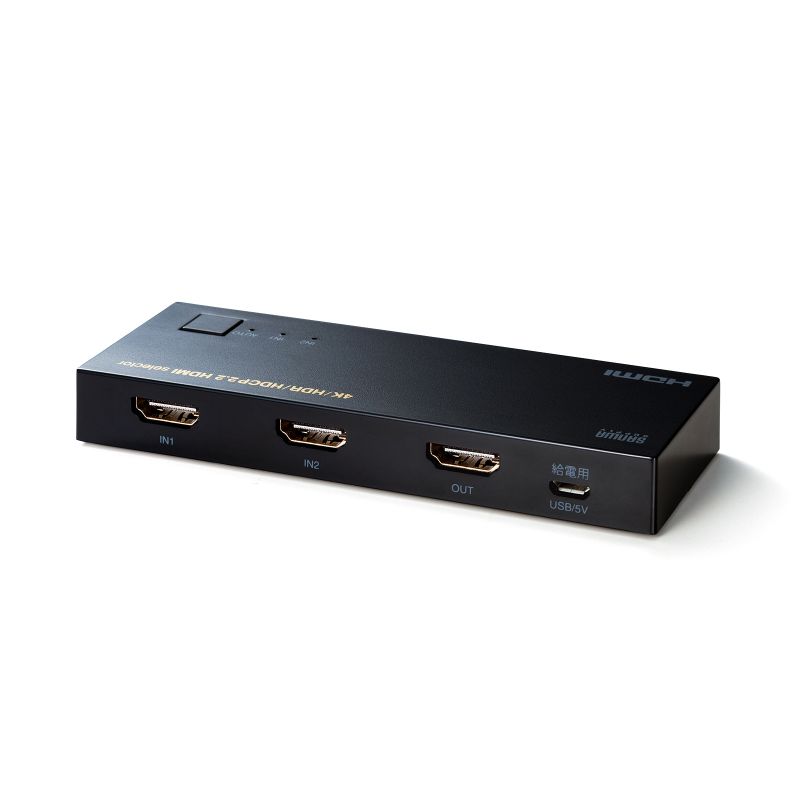HDMIؑ֊ 2 1o 4K/60Hz HDRΉ HDMIZN^[ RpNg  蓮 ؑ p\R er PS5 Switch SW-HDR21LN