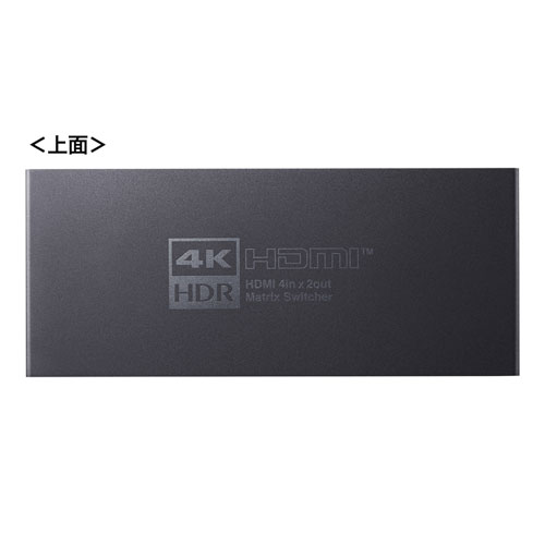 HDMI}gbNXؑ֊ 4 2o 4K/60Hz HDRΉ fW^ AiOo͒[q Rt SW-HDR42H