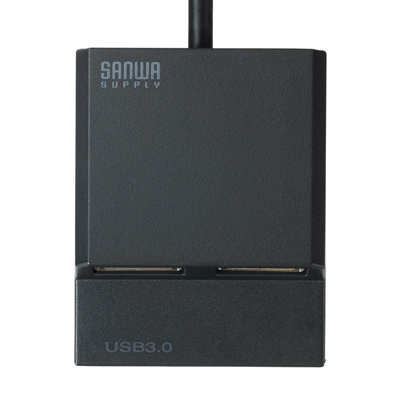 USBnu USB A 4|[g USB3.2 Gen1 oXp[ ʃt@Xi[ Œ 50cm ubN USB-3H413BKN