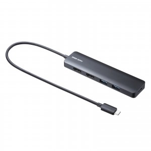 hbLOXe[V Type-C ڑ 5 in 1 HDMI2 2ʏo 4K/60HzΉ PD100W X RpNgUSB A 2 P[u30cm