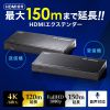 HDMI GNXe_[ LAN ϊ  ő150m 掿 4K 60Hz tHD Ή M M@ M@ Zbg  LANP[uڑ VGA-EXHDPOC