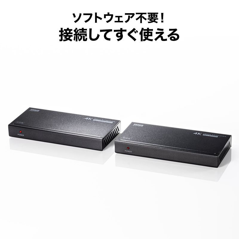 HDMI GNXe_[ LAN ϊ  ő150m 掿 4K 60Hz tHD Ή M M@ M@ Zbg  LANP[uڑ VGA-EXHDPOC