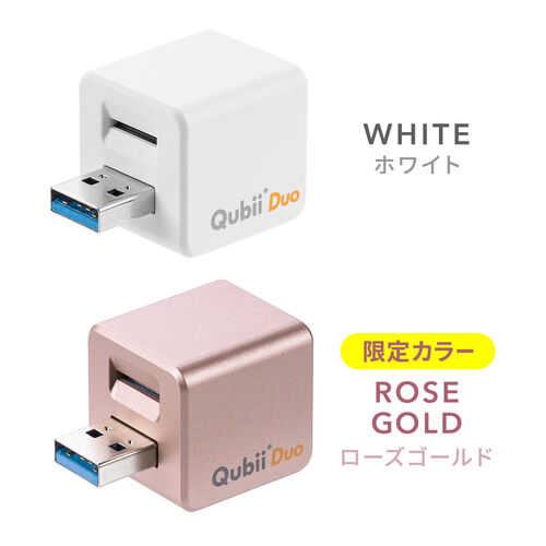 Qubii Duo USB-A ^Cv iPhone Android obNAbv microSDۑ 10Nۏ [d eʕs J[h[_[ ʐ^  iPad